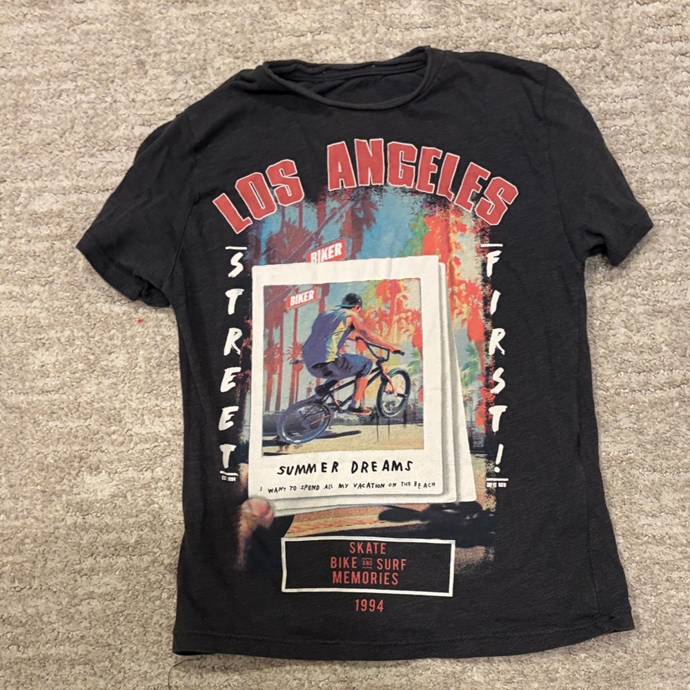 Vintage- Los Angeles Graphic Tee - Black